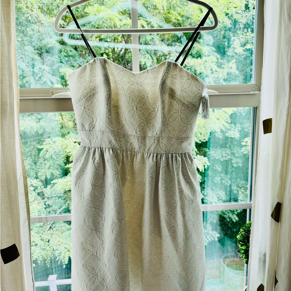 Laundry By Shelli Segal Cream Strapless Dress